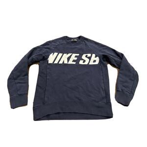 Nike SB Mens Navy Everett Motion Crew Neck Pullover Sweatshirt Size M 704847-451